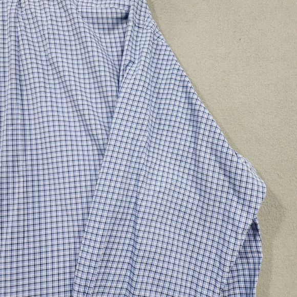 Polo Ralph Lauren Shirt Mens Large Blue White Black Check Yarmouth 100% Cotton - Picture 8 of 16